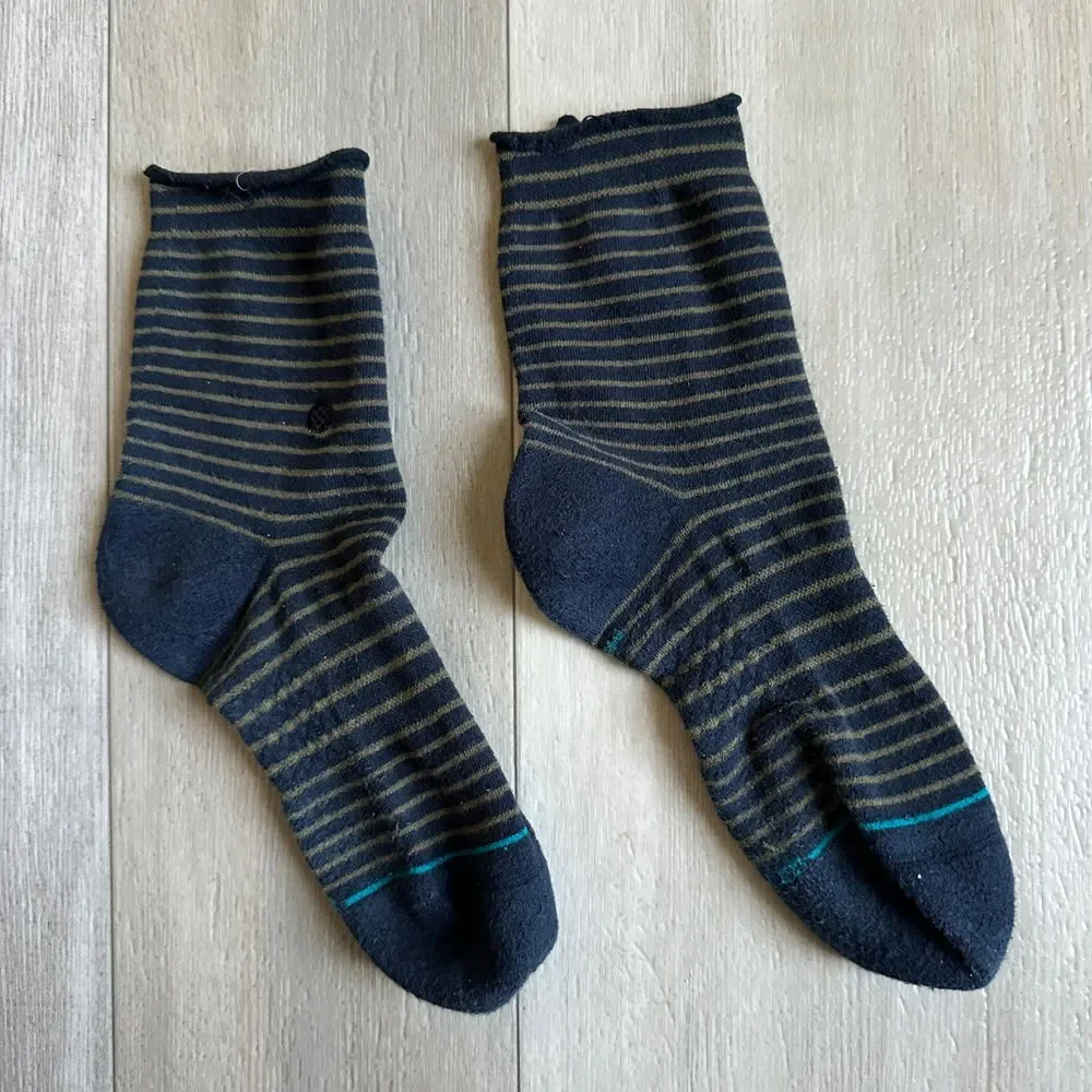 Stance Infinity‎ Quarter Sock Womens M Navy Blue Casual
